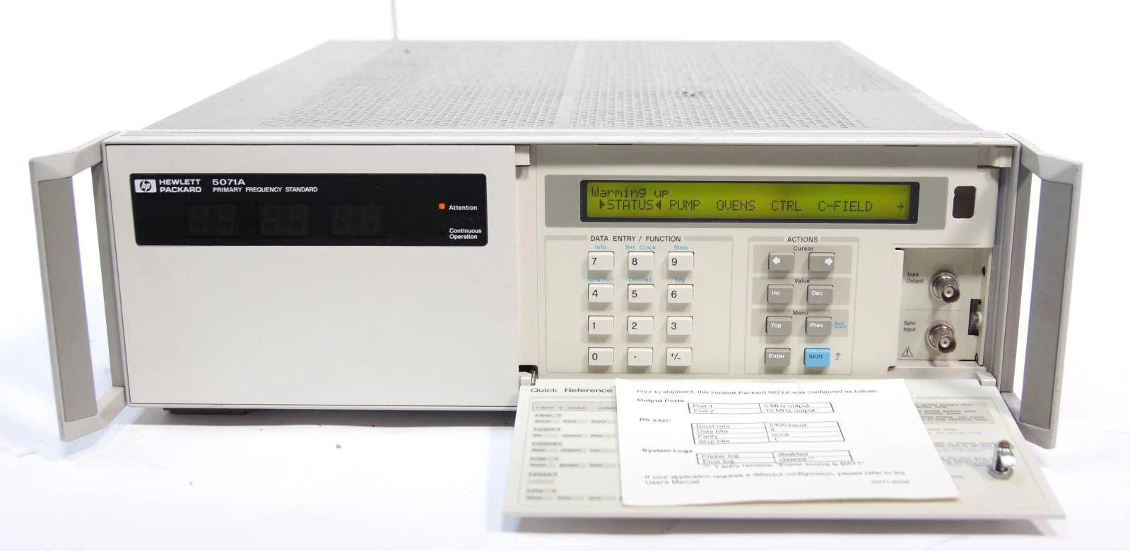 HP / Agilent 5071A Primary Frequency Standard AS-IS