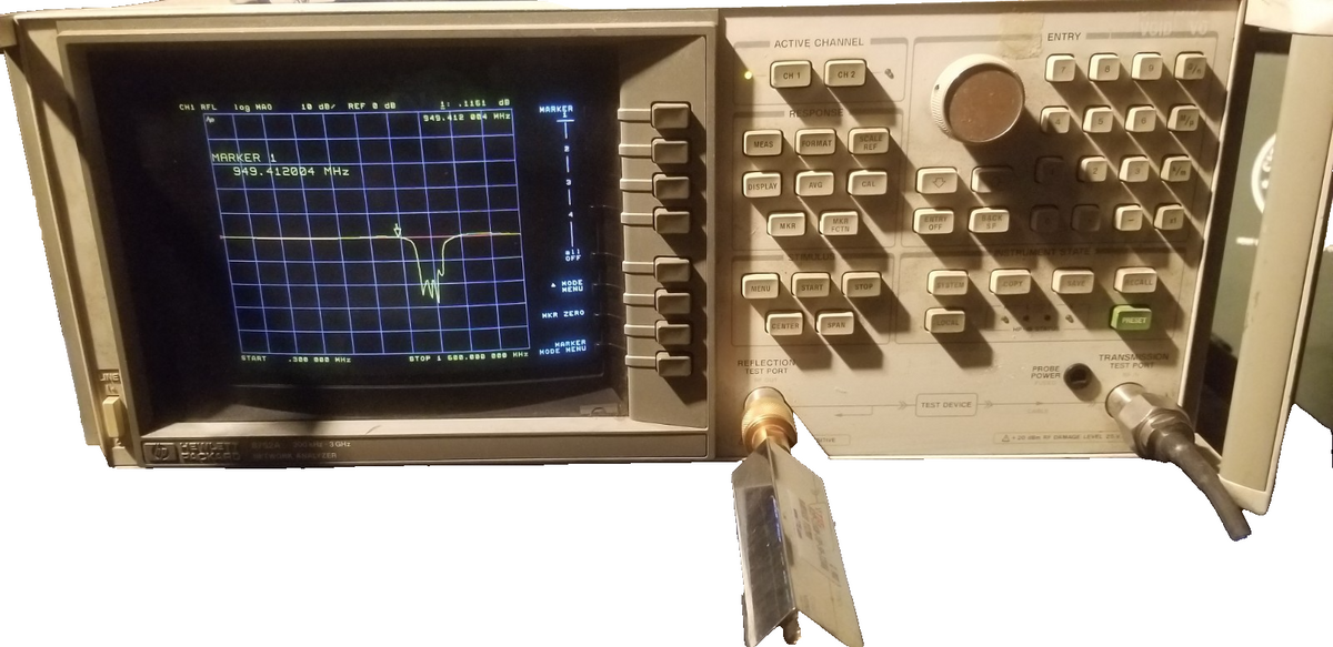 HP 8752A Vector Network Analyzer 3GHz 2 Port