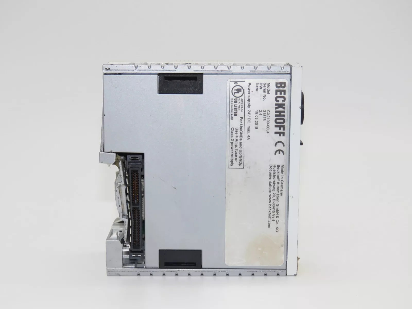 Beckhoff CX2100-0004 Power Supply Unit 45W 24VDC Adapter Terminal Connection