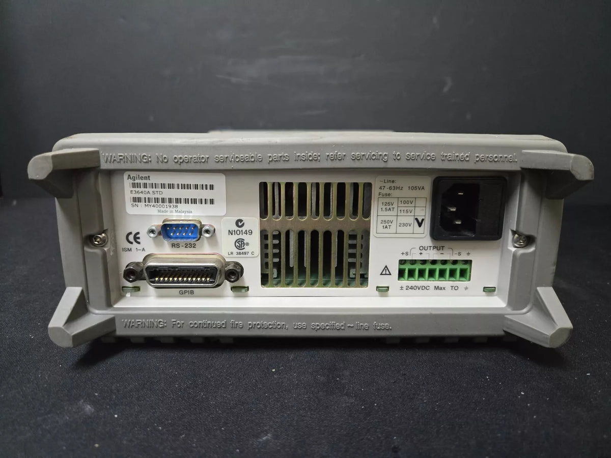 Agilent E3640A 8V 3A / 20V 1.5A DC Power Supply (1938)