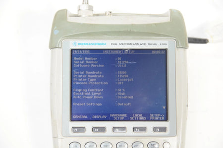 Rohde and Schwarz FSH6 100kHz - 6GHz Spectrum Analyzer