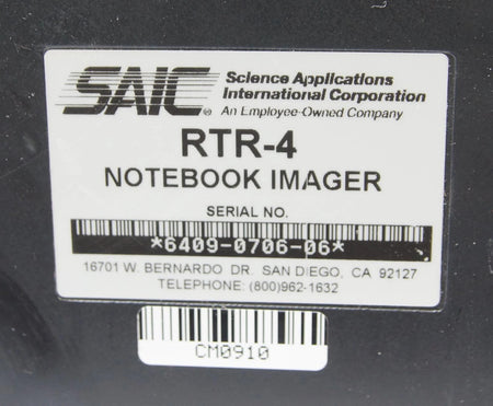 SAIC RTR-4 Portable Digital Mobile Notebook Imager