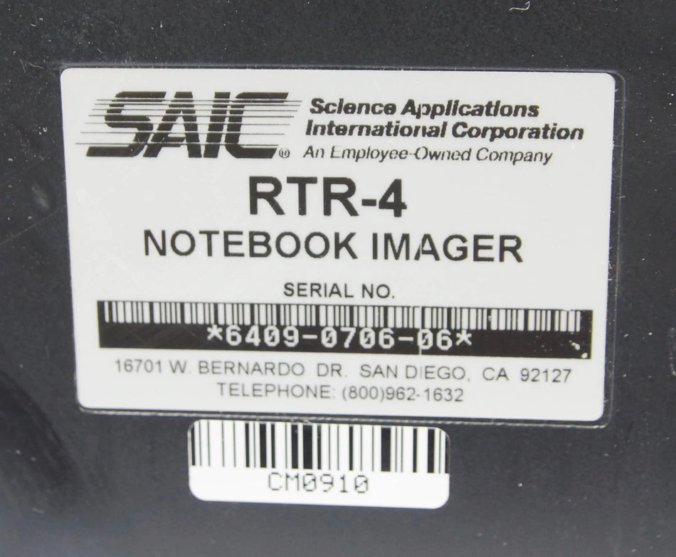 SAIC RTR-4 Portable Digital Mobile Notebook Imager