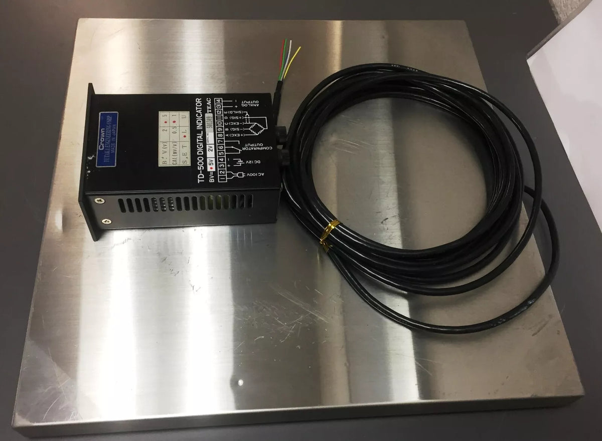 Yutaka TL-PS3-100K Load Cell Scale with Teac TD-500 Digital Transducer Indicator