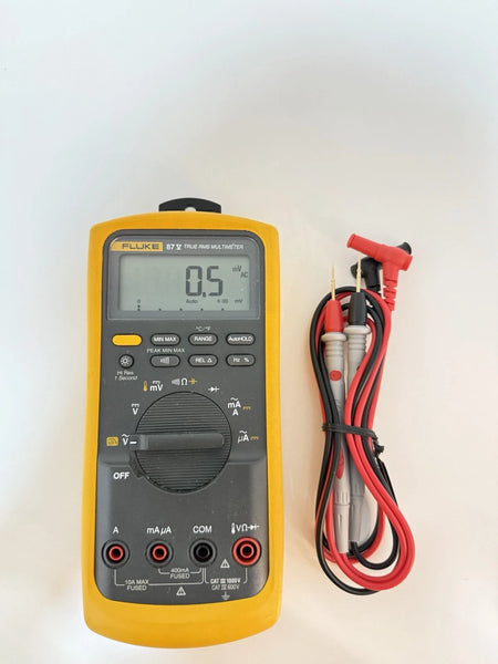 Fluke 87V True RMS Multimeter with Leads - Tested and Ready for Use