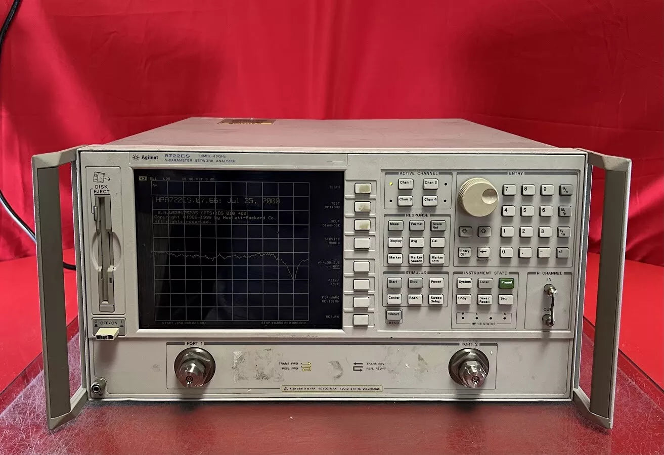 Agilent/Keysight 8722ES Opt 010 1D5 400, Vector Network Analyzer 50MHz to 40GHz