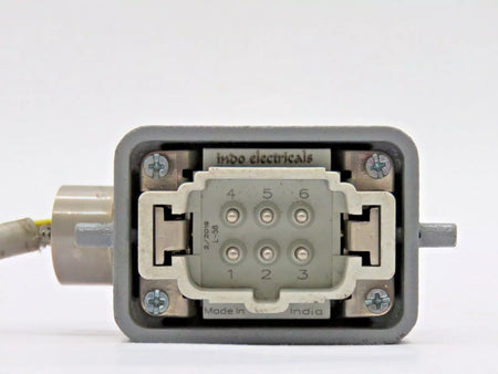 Indo Electricals Industrial Power Connector 16A 500V Gray