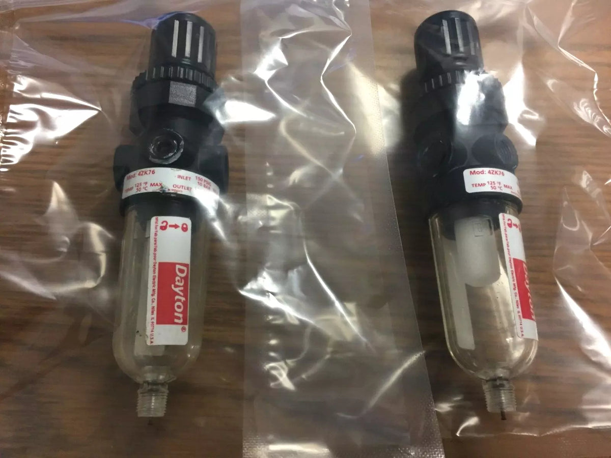 Dayton 4ZK76 Filter Regulator, 150 PSIG 10 Bar Temp 125°F/50°C