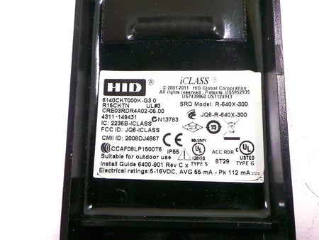 HID iCLASS R-640X-300 Access Control Card Reader