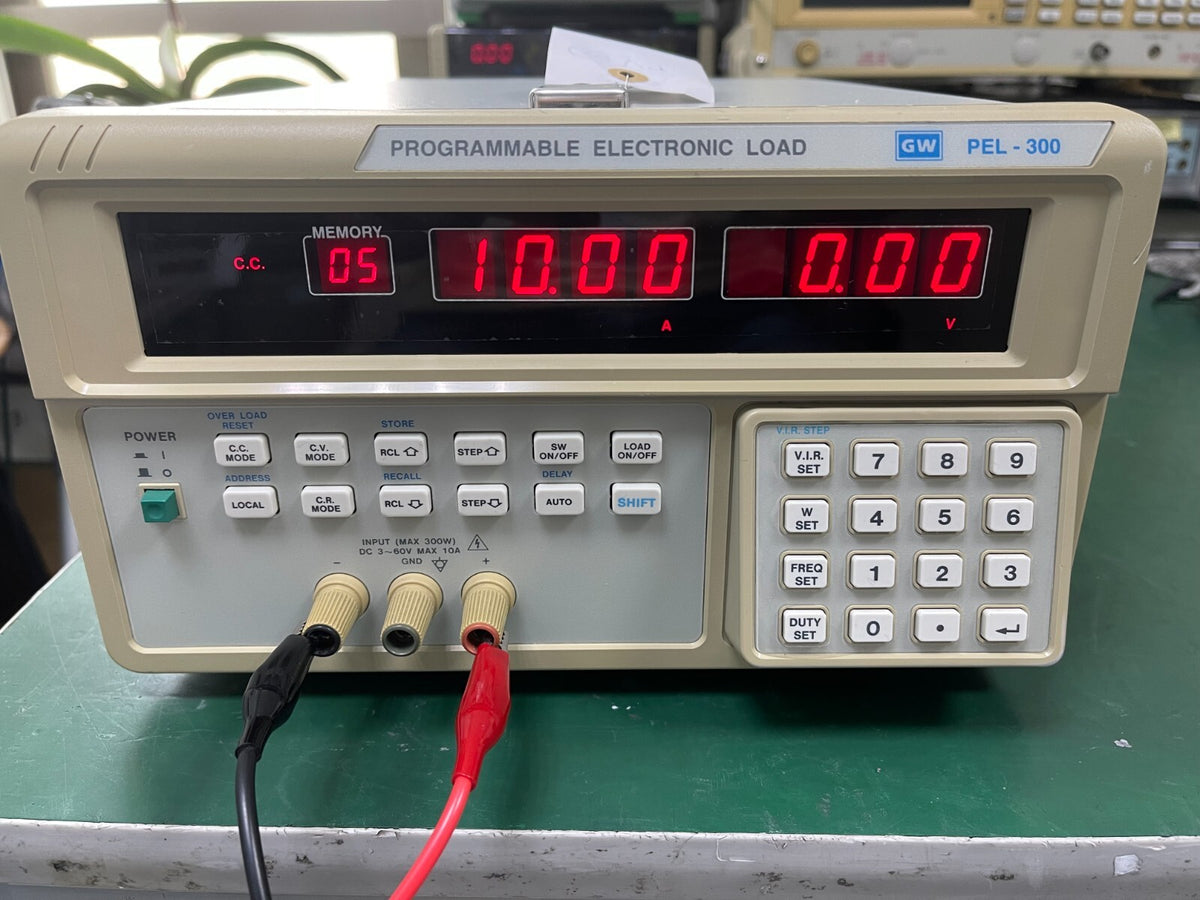 GW Instek PEL-300 Programmable Electronic Load 300W , 3-60V , 6mA-60A - XG eqpt