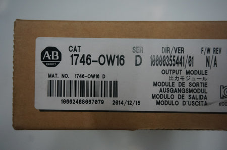 Allen-Bradley 1746-OW16 Digital Contact Output Module