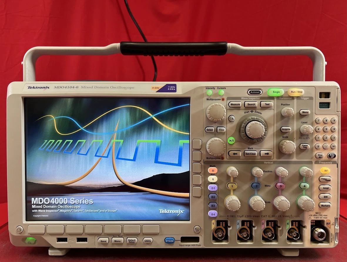 Tektronix MDO4104-6 Mixed Domain Oscilloscope, 6 GHz, 4-Channels