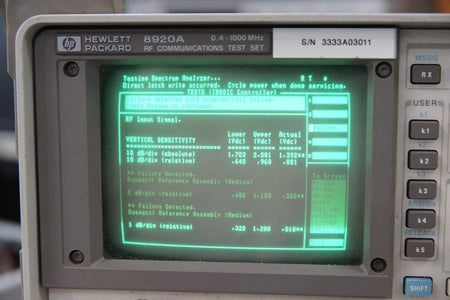 HP Agilent 8920A RF Communications Test Set / Spectrum Analyzer
