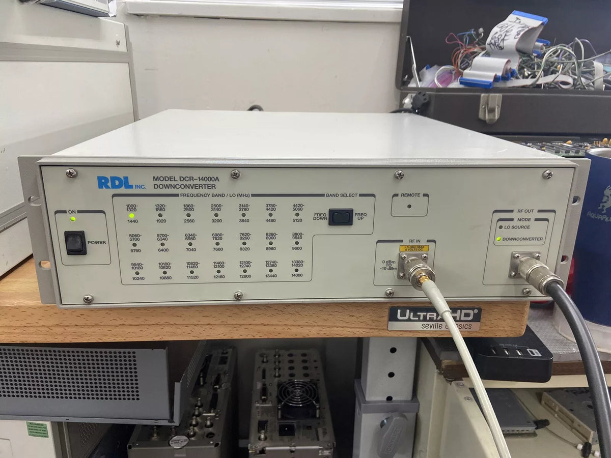 DCR-14000A Downconverter Aeroflex RDL IFR Ultra Low Phase Noise Measure 14 GHz