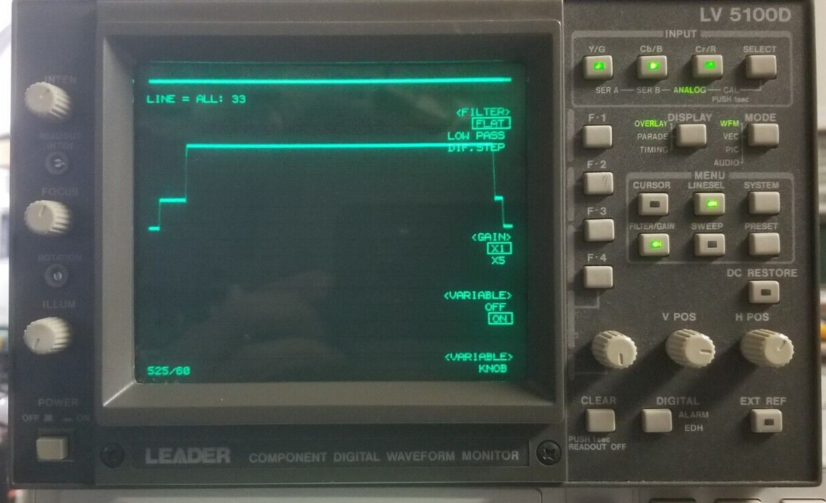 Leader LV-5100D Video Waveform Monitor Vectroscope