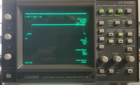 Leader LV-5100D Video Waveform Monitor Vectroscope