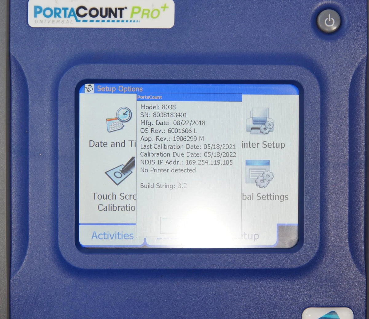 TSI PortaCount Pro+ 8038 Respirator Fit Tester
