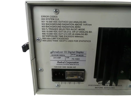 Rascal Corporation Dynalyzer III M-96320 Digital Display