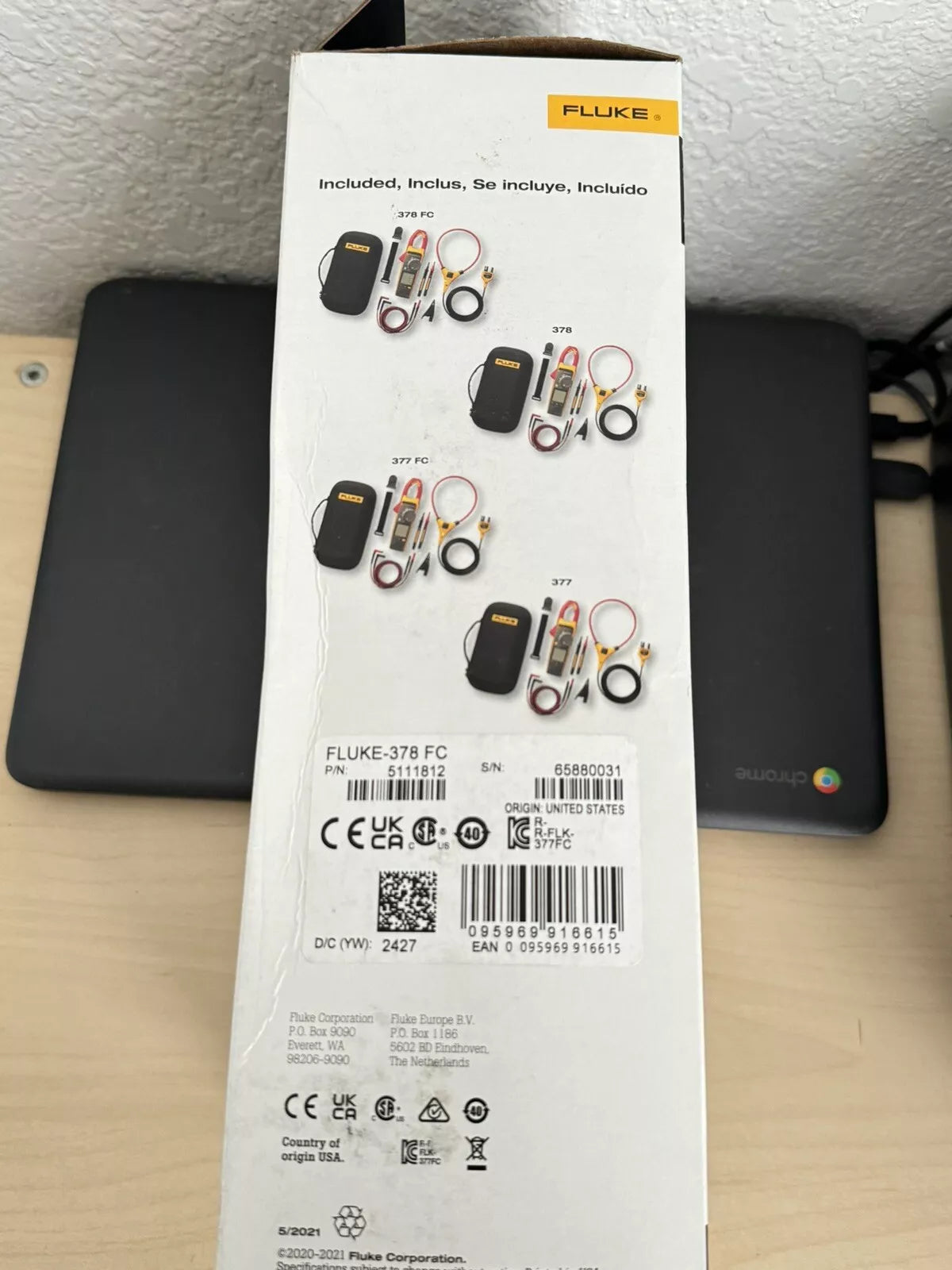 FLUKE 378 FC Non-Contact Voltage Clamp Meter with FieldSense and iFlex