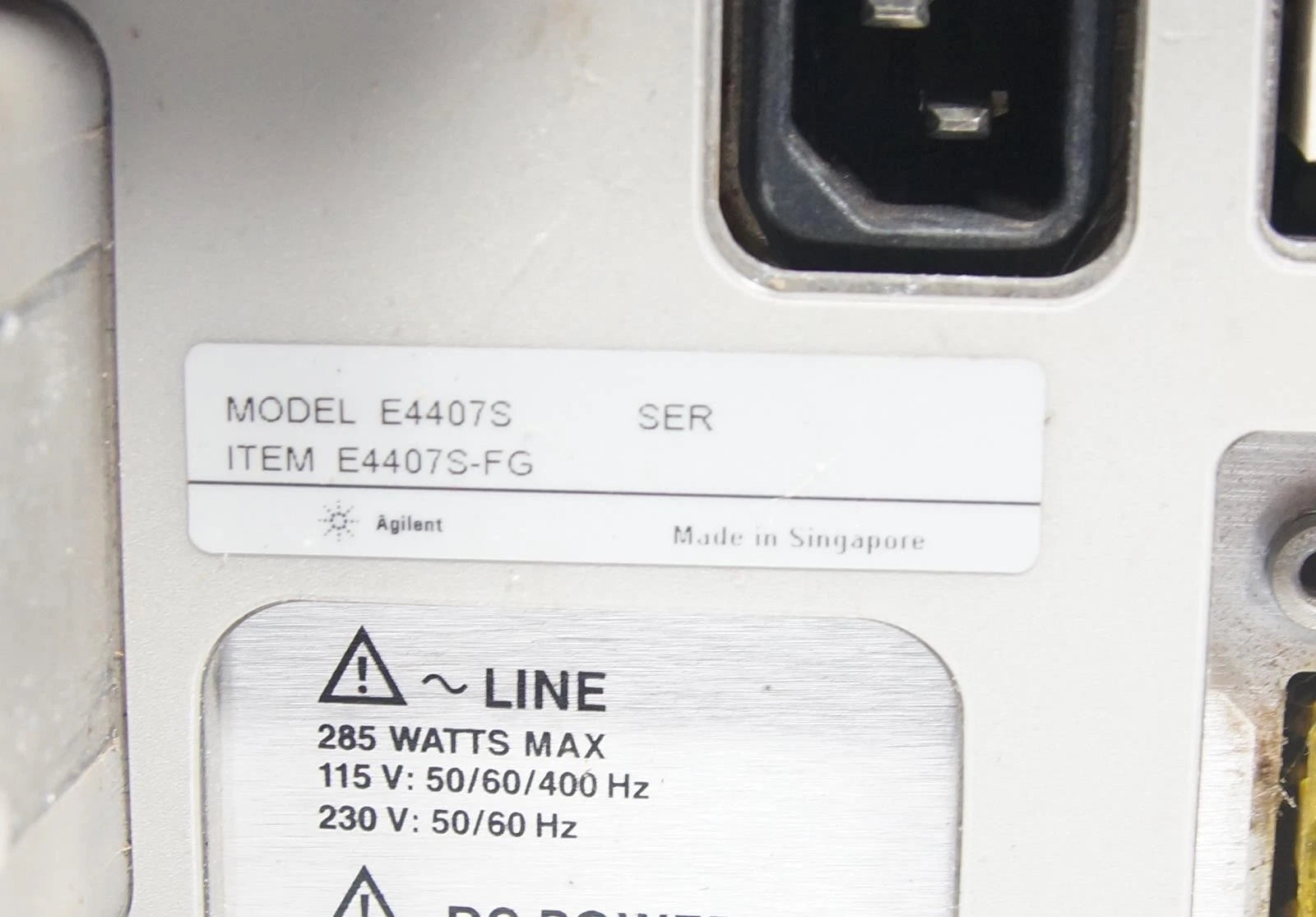 HP Agilent E4407B 9kHz - 26.5GHz Spectrum Analyzer Options B72 A4H BAA AYX Freq