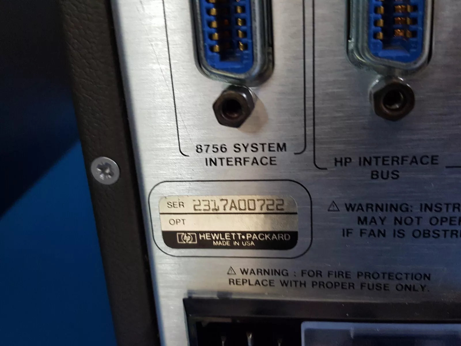 HP 8756A Scalar Network Analyzer Untested (0722)