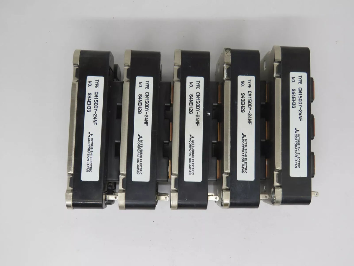 Set of 5 Mitsubishi Electric CM150DY-24NF IGBT Module 150 Amp 1200V Lot