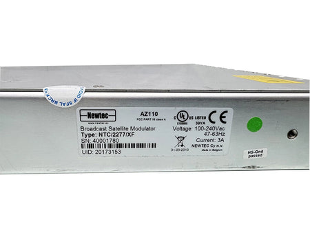 NEWTEC AZ110 DVB-S2 IF Out ASI Input Broadcast Satellite Modulator NTC/2277.NA.C