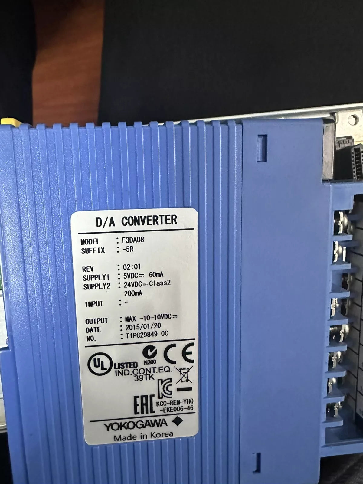 YOKOGAWA 1PC Used F3DA08-5R,DA08-5R