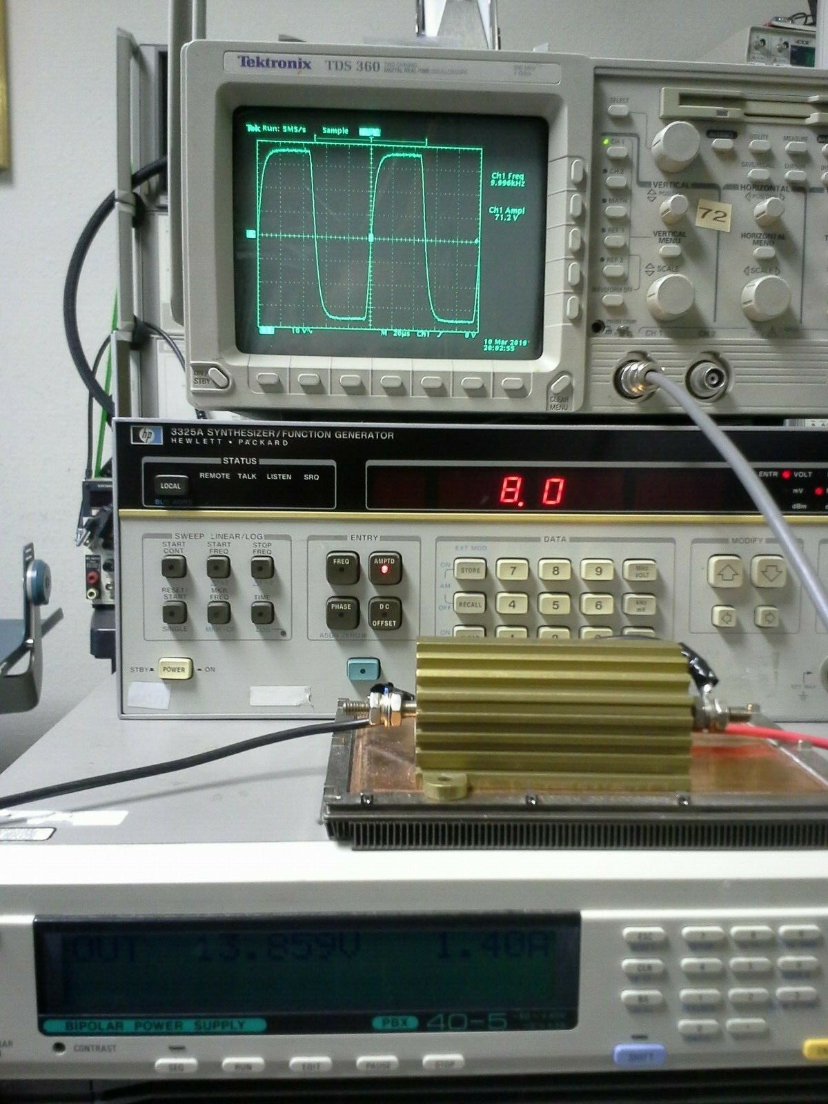 Power Amplifier 30kHz BW 40V 5A Programmable Bipolar Power Supply by Kikusui