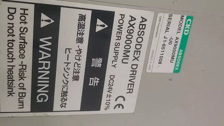 CKD AX9000MU-U0 Power Supply Absodex Driver 24VDC for Industrial Automation