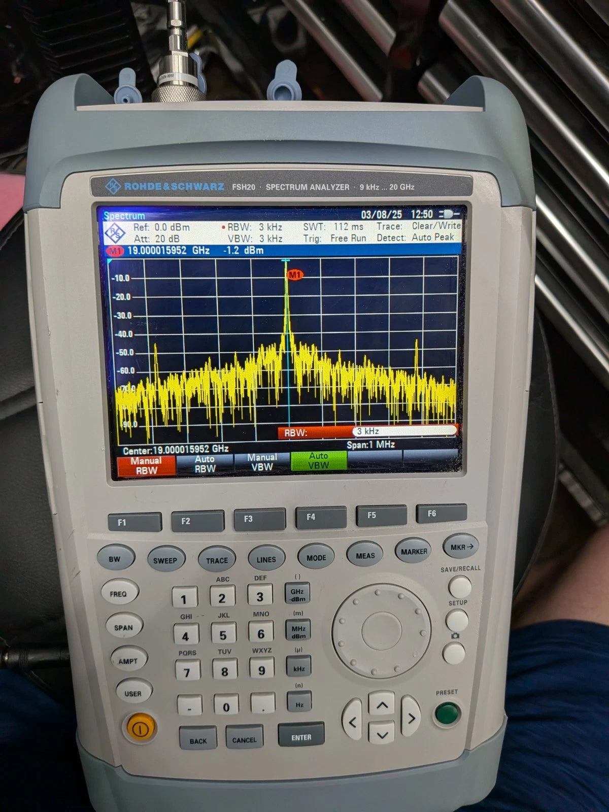 🔥Rohde & Schwarz R S Fsh20 K17 Handheld Spectrum Analyzer /Meter+Sensor !Cal'd!