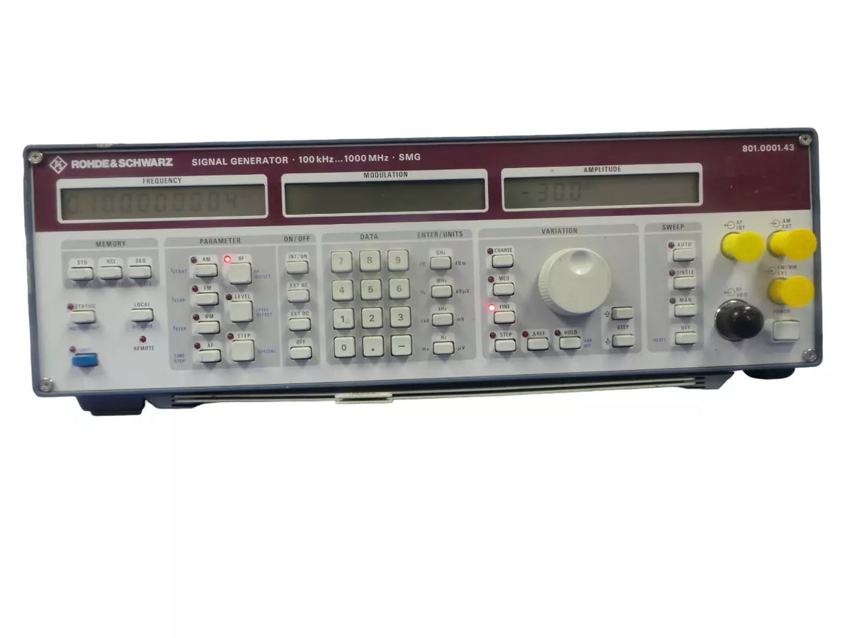 ROHDE & SCHWARZ Signal Generator SMG 801.0001.43 - Free Shipping
