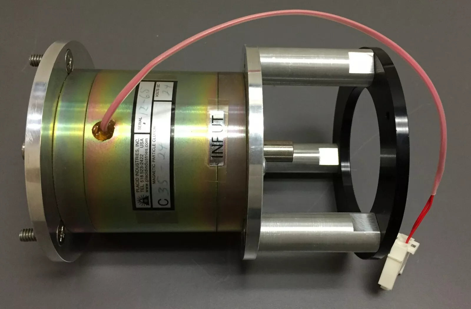 Placid Industries C35-24 Magnetic Particle Clutch with Frames on Both Ends