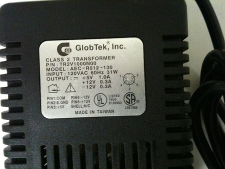 GlobTek AEC-R512-130 Class 2 Transformer with Lumberg RSMV3-632/2M Cable