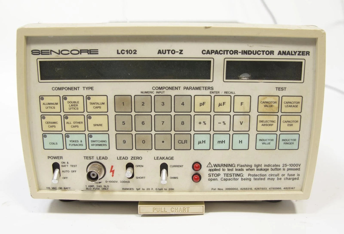 Sencore LC102 Capacitor & Inductor Analyzer AS-IS