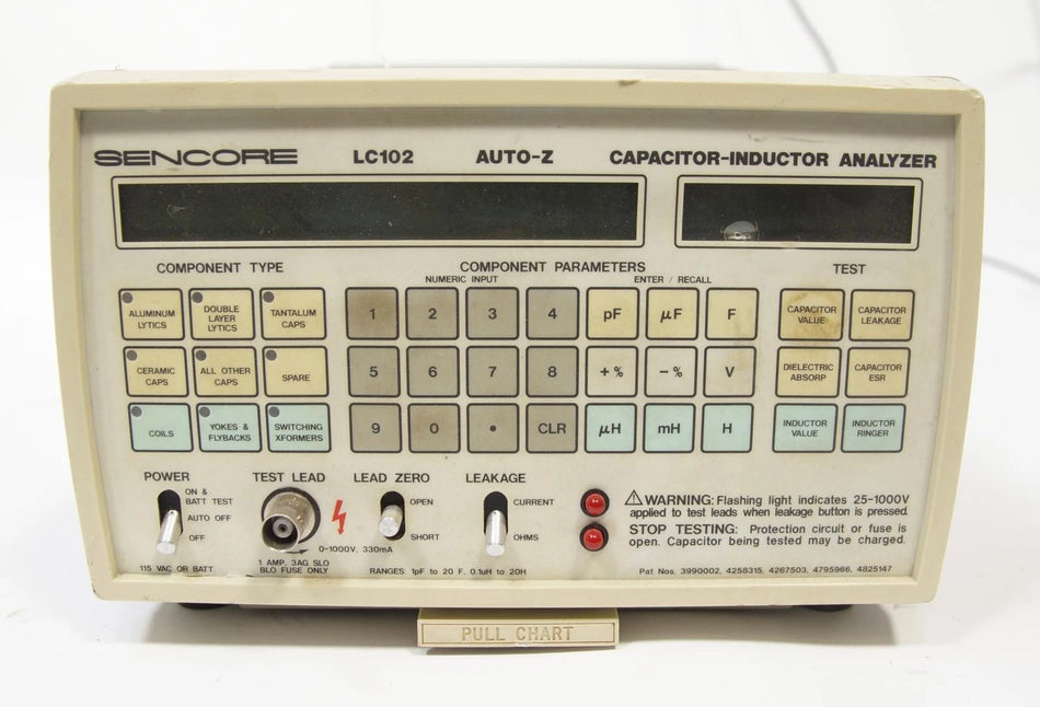 Sencore LC102 Capacitor & Inductor Analyzer AS-IS
