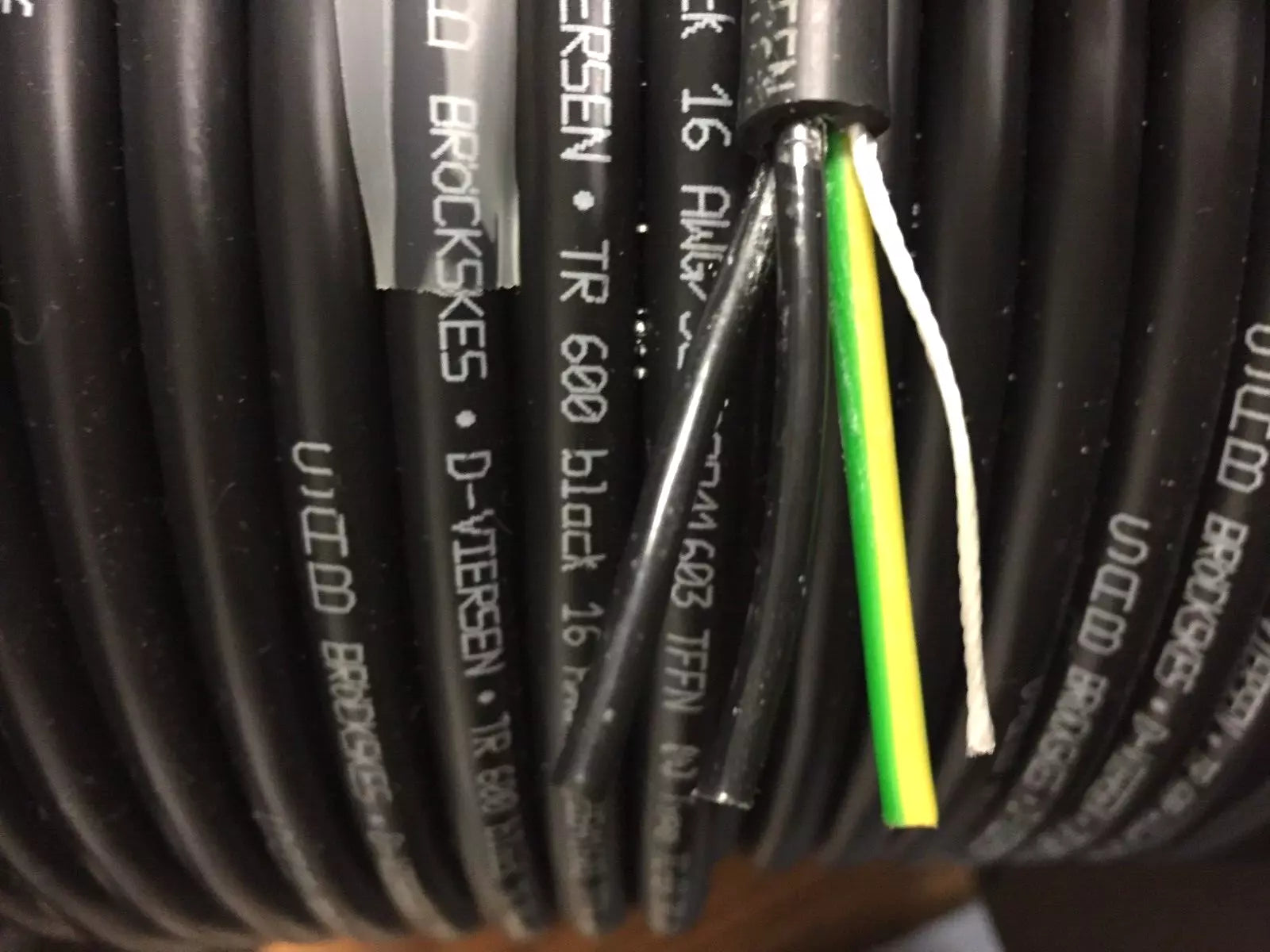 16AWG/3C 90°C Oil & Sunlight Resistant Flexible Tray Cable 150ft