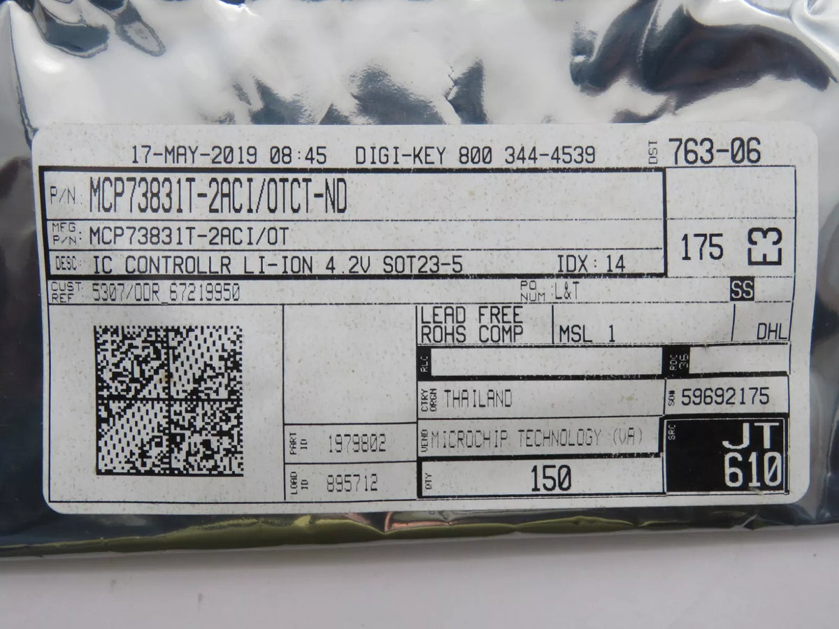 Microchip MCP73831T-2ACI IC Controller 2V - NEW INBOX