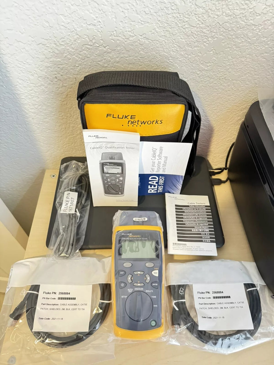 Fluke Networks Cable IQ Qualification Tester CIQ-100 /New Sealed