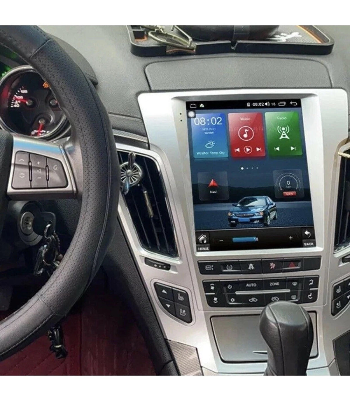 Car Android Gps Navigation Wifi 10.4" For Cadillac Cts 07-16 Radio Carpaly 4+64g