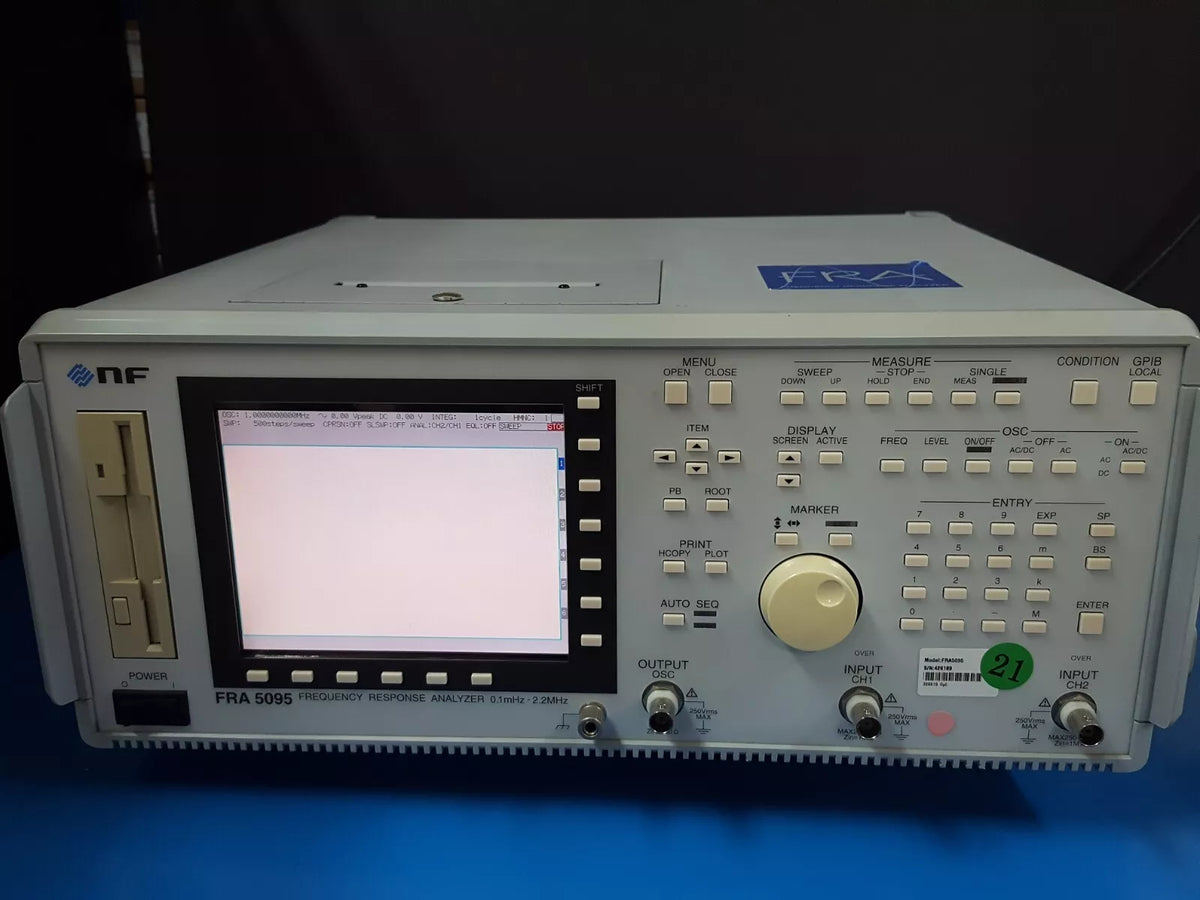 NF FRA5095: Frequency Response Analyzer, 0.1mHz-2.2MHz, Untested (6189)