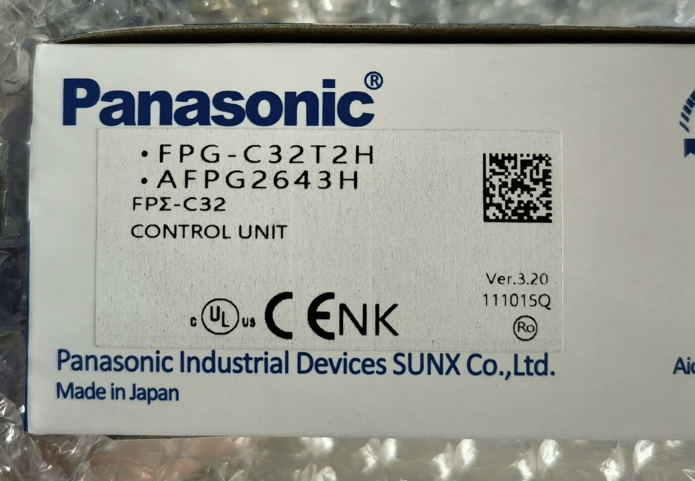 Panasonic FPG-C32T2H AFPG2643H Control Unit