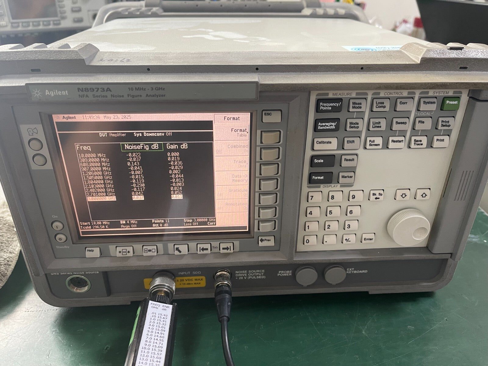 Agilent N8973A 10 MHz - 3 GHz Noise Figure Analyzer _ 1721