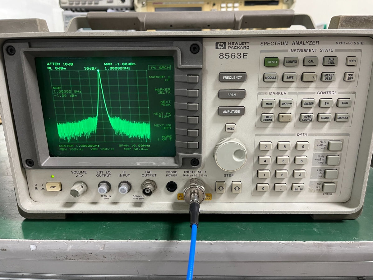 HP Agilent 8563E spectrum analyzer 9KHz to 26.5GHz w/ 85620A_07630 - XG eqpt