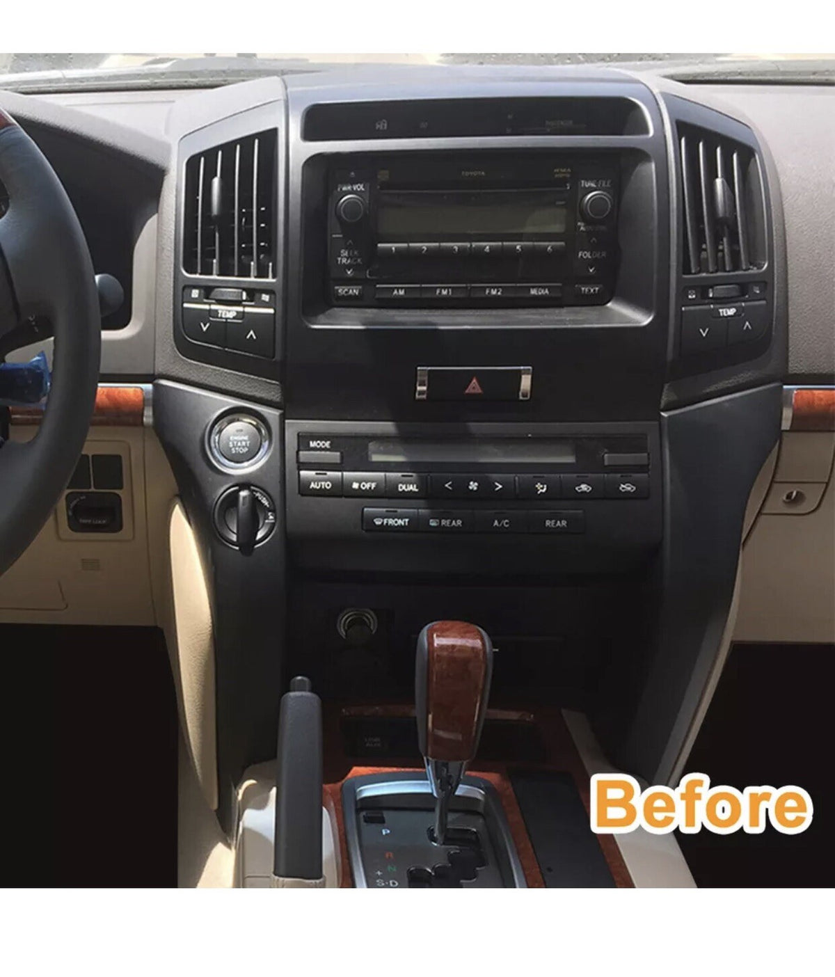 Android 14 Tesla Screen Car radio For Toyota Land Cruiser LC200 2008-2015 Player