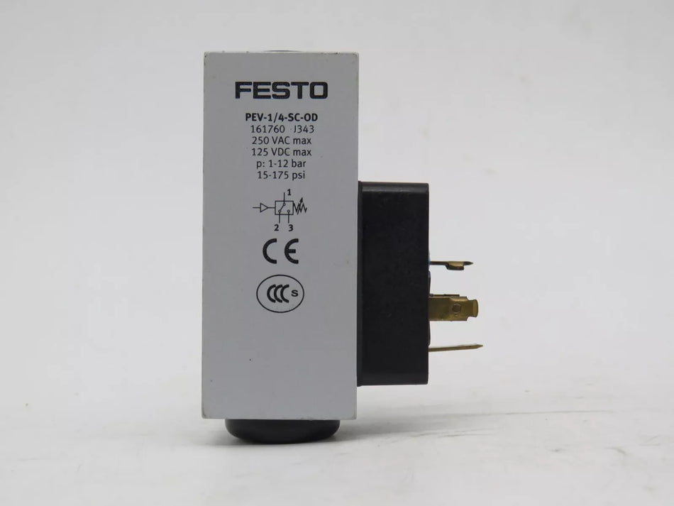 FESTO PEV-1/4-SC-OD Pressure Switch New