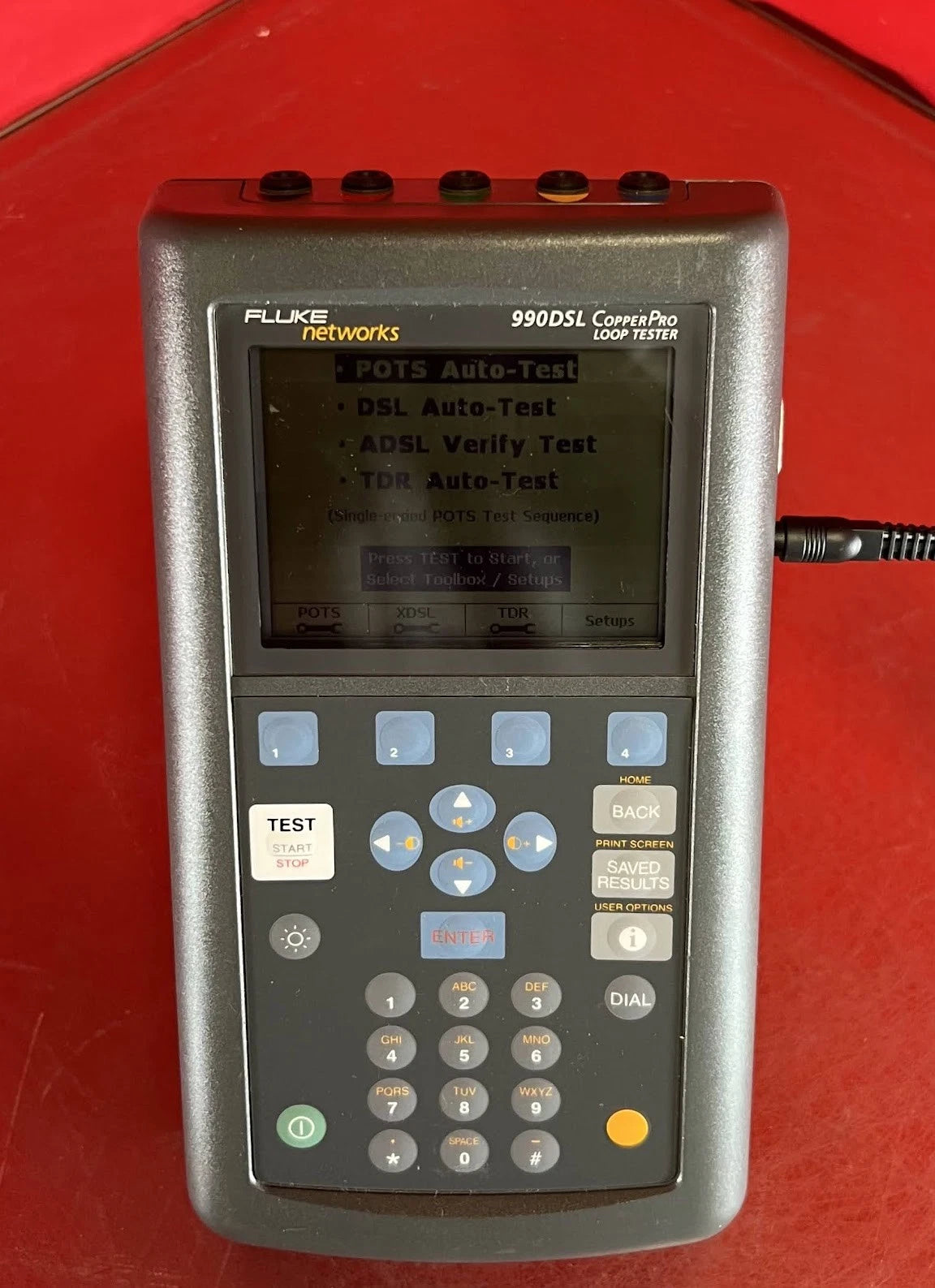 Fluke 990DSL Opt. WB TDR, CopperPro Broadband Loop Tester with Softcase, 8715002