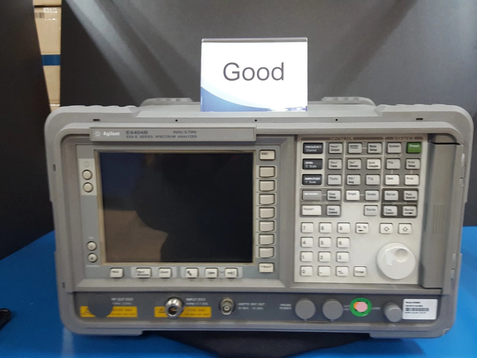 Agilent E4404B Spectrum Analyzer 9kHz - 6.7GHz W/Opt. B72 1D5 A4H 120 (1204)
