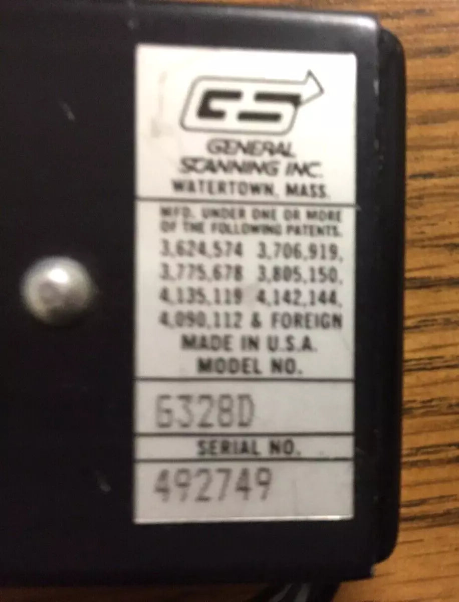 General Scanning Model G328D Laser Scanning Mirror System
