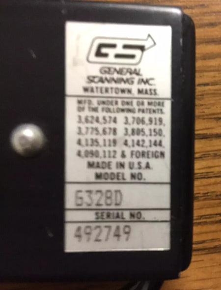 General Scanning Model G328D Laser Scanning Mirror System